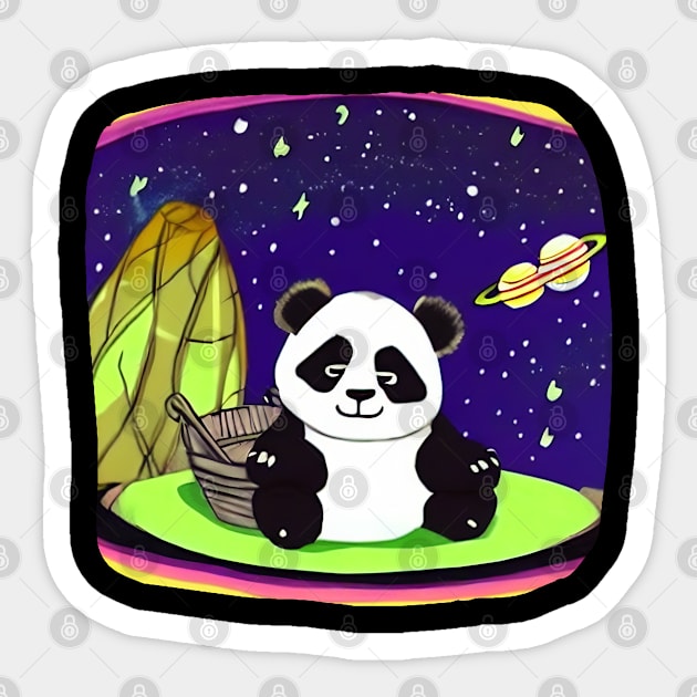 Panda Vacation Sticker by Suga Collection